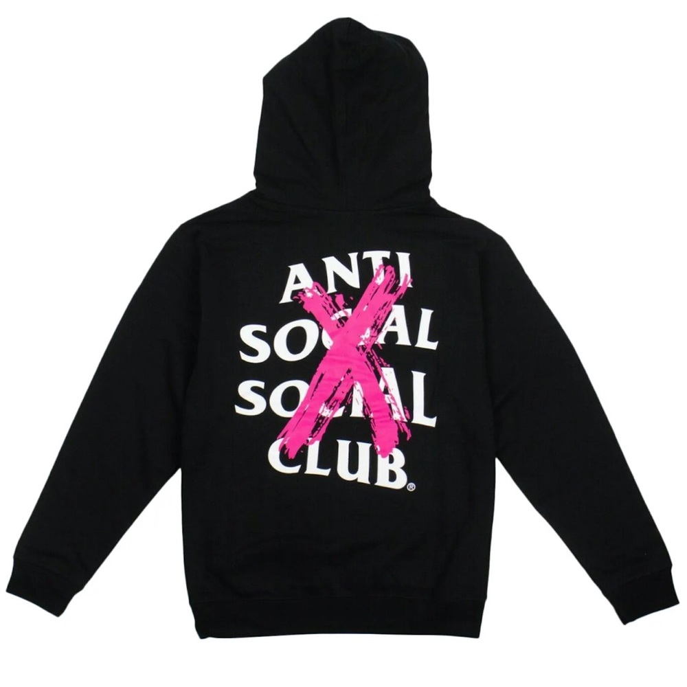 ASSC The Anti Social Social Club Cancelled Hoodie Black Small